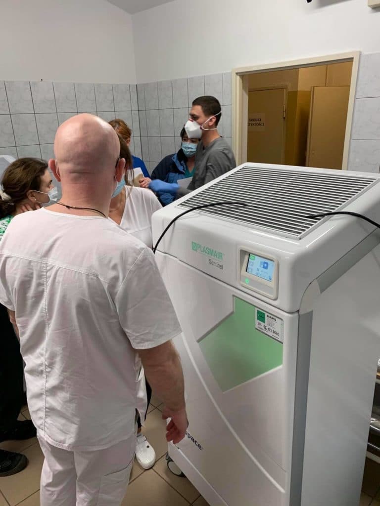 Oddział zakaźny w Szczecinie wyposażony w Plasmair Sentinel