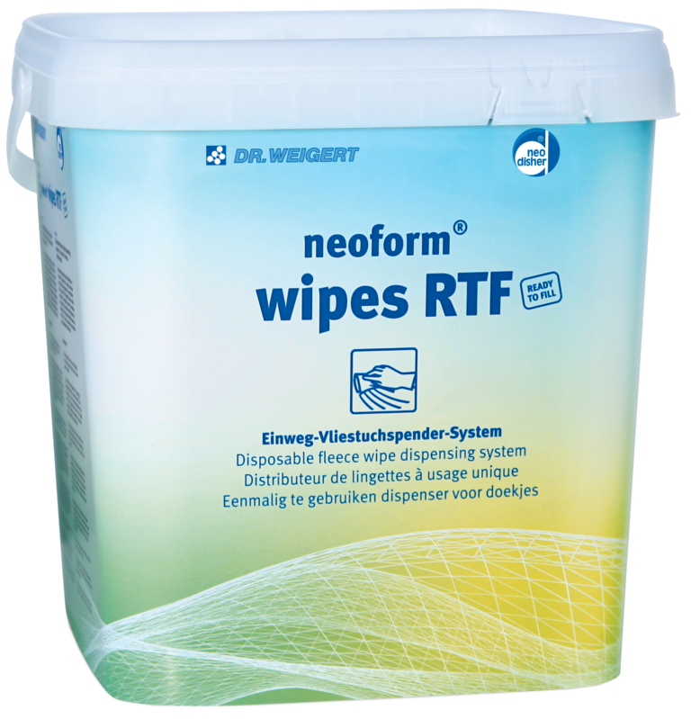 neoform® wipes RTF – wydajny system jednorazowy do bezpiecznej dezynfekcji masek oddechowych i innych ŚOI - min_1