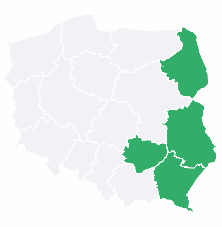 Medycyna publiczna - 
lubelskie, podkarpackie, podlaskie, świętokrzyskie