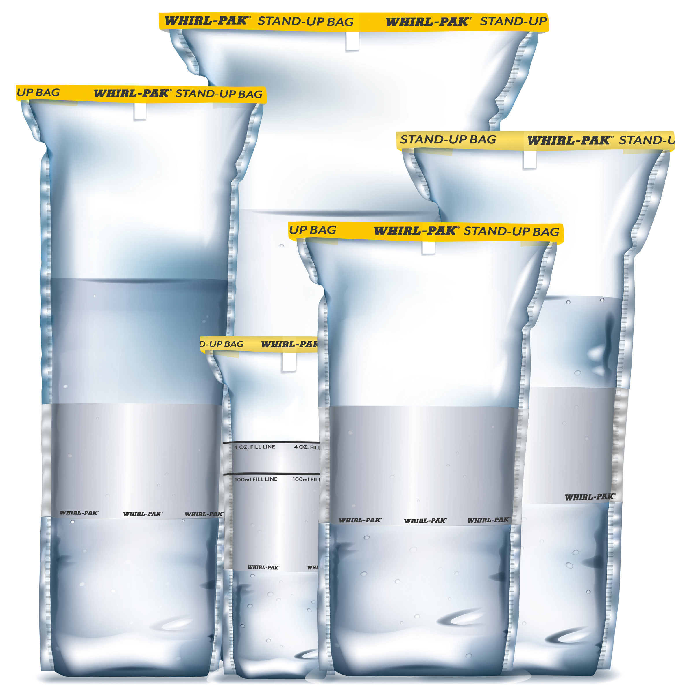 BO 1451 Woreczki do poboru prób 2041ml z polem, stojące - obrazek 3