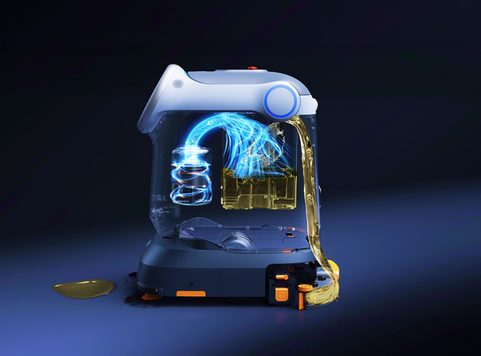 Przemysłowy robot sprzątający 4w1